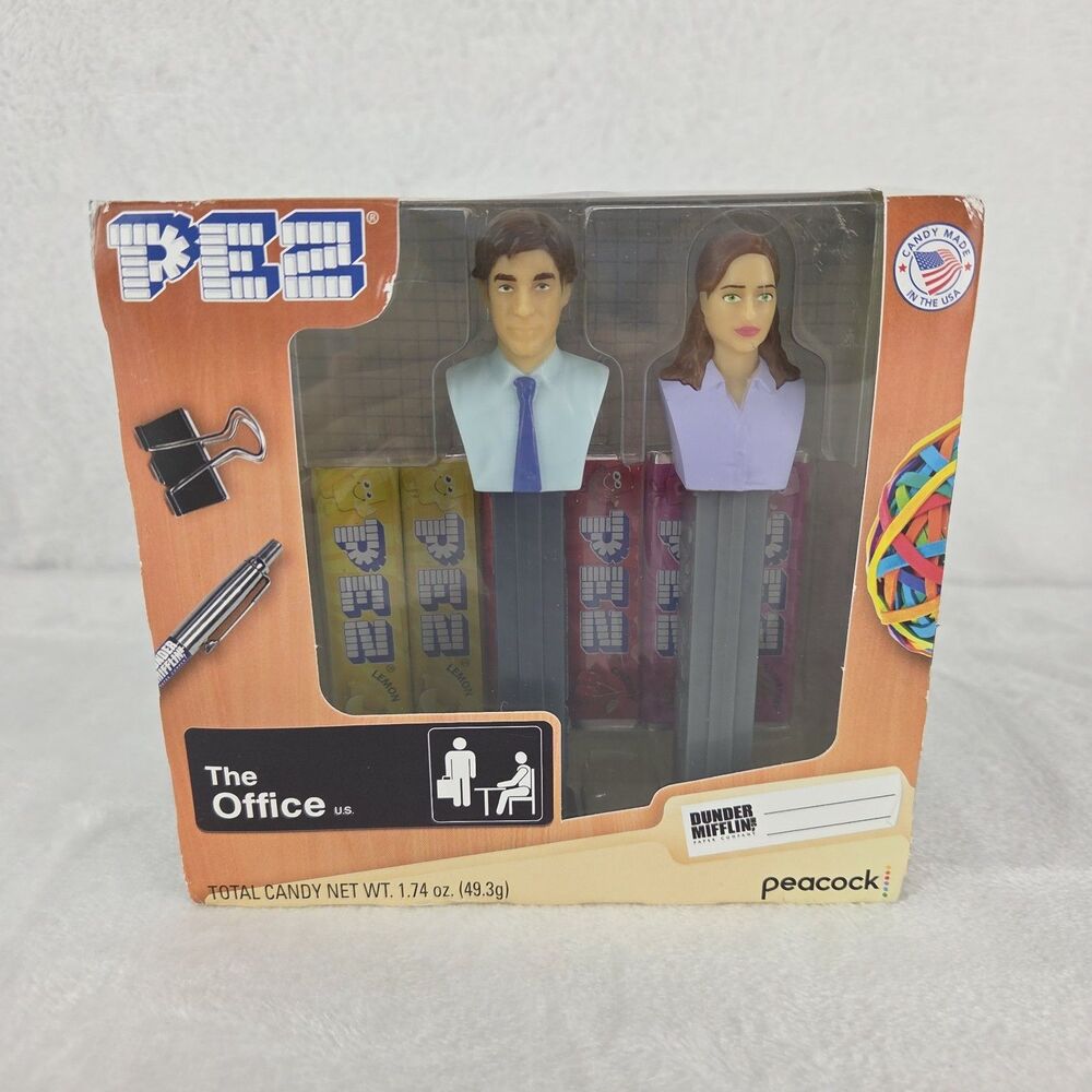 The Office Jim & Pam PEZ Dispenser Gift Set 2021‎ Sealed Dunder Mifflin